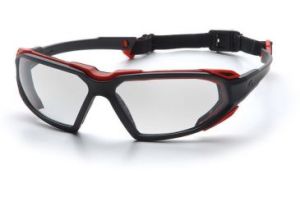 opplanet-pyramex-highlander-safety-glasses-clear-anti-fog-lens-black-red-frame-sbr5010dt